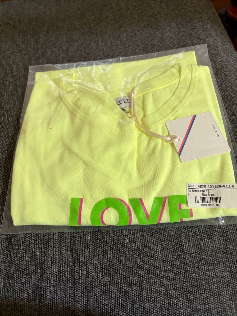 LOVE Neon Green women’s Graphic Tee